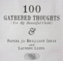 100 Gathered Thoughts  - Child 