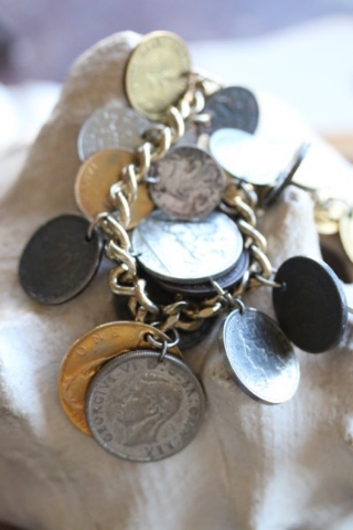 Vintage Collected Coins Bracelet