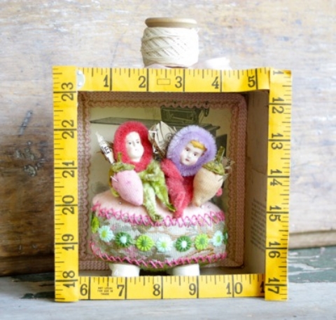 Two Sisters Sewing Fairies - SALE