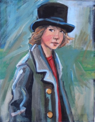 Rascal in Top Hat - 11x14 - PROMO PRICING