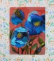 Blue Poppies no. 4 - 6x8