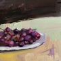 Purple Grapes on Plate – 6x6