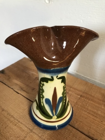 Oddly Wrought Double Lip Scandy Vase
