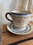 GIANT Cottage Cup & Saucer 