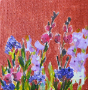 Picture of Penstemon Floral on Copper – 5x5 - SALE