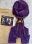 Picture of FAYE OVERALLS & CAP SET – VIOLET CORDS ooak Set by Alice's Tears - SALE