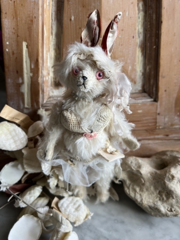 Picture of Boudoir Bunsy  ooak art ted by Letty Worley - SALE