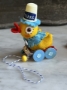 Picture of Happy Quacks PullToy - ooak by Jody Battaglia