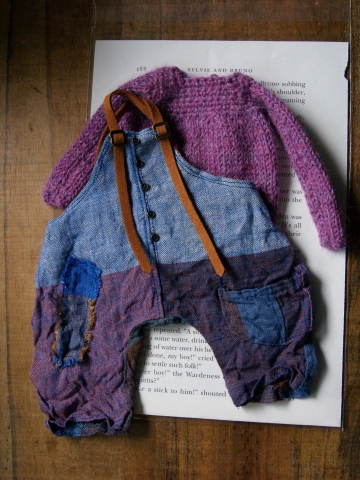 Picture of Denim Days - Overalls & Knit Sweater Set – ooak by Alice's Tears