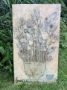 Picture of This Day's Blooms - 24x42 Original Mixed Media Painting by Laurie Meseroll 