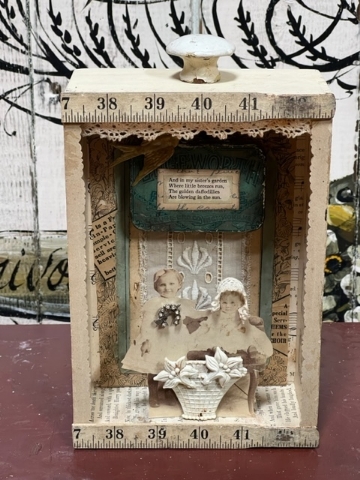 Picture of "A Dear Little Sibling" ooak Mixed Media by Cheryl Kuhn