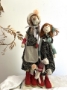 Picture of Annike & Kitty Greenbrier - Art Doll & Toy Set by Zwergnase  22.5" / 58cm