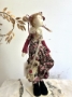 Picture of Lotte Plum with Her Teddy -  Art Doll & Toy Set by Zwergnase 21.5" / 52cm