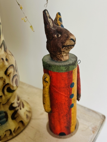 Picture of OOAK Folk Art Candy Bunny Belsnickle - by Debbee Thibault 