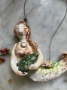 Picture of  Our Favorite Mermaid Ornament  - OOAK  art pottery by Julie Whitmore