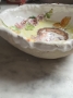 Picture of She & Her Hollyhocks Art Bowl  - ooak by Julie Whitmore