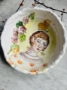 Picture of She & Her Hollyhocks Art Bowl  - ooak by Julie Whitmore