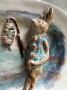 Picture of Moon & Fox Loves Platter  - ooak by Julie Whitmore