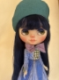 Picture of "Blueberry Muffin" Stock Curly Blue Babe  Custom Blythe by Cecilia Fioravanti  collab with Pumpkinbelle