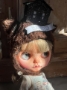 Picture of Haunted Helmet for Blythe - Cocoa - ooak by Ilaria Giostrella 