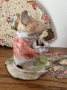 Picture of Mousey and His Blue Willow Bowl - OOAK by Julie Whitmore