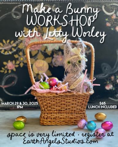 Picture of WORKSHOP - March 29 or 30 - 1PM with Letty Worley - "Make a Bunny"