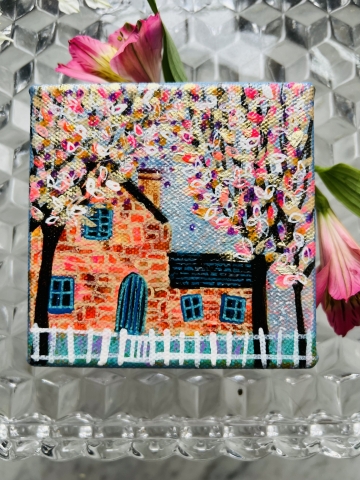 Picture of "Spring in BLOOM" - 4x4 Original by Nikki Monaghan