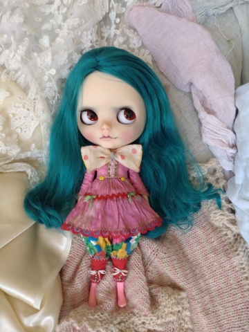 Picture of Garden in Bloom Special Set  OOAK Blythe Frock - by The Pumpkinbelle