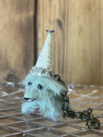 Picture of Minty - Blythe's Party Pup Pet - OOAK by Letty Worley Brooks 