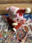 Picture of Piggy Porky Pig  - OOAK Wee Pulltoy - by Jody Battaglia 