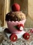 Picture of Choco Cakes - OOAK Wee Pulltoy - by Jody Battaglia 