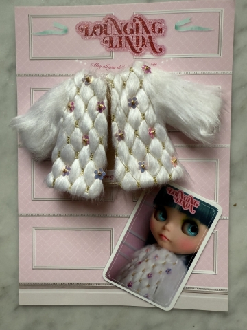 Picture of Snowy Sequined Fur Paneled Jacket  - By Lounging Linda 