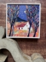 Picture of "Aarran Cottage" - 6x6 original art by Nikki Monaghan
