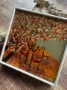 Picture of "Golden Sparkle Gathering" - 6x6 original art by Nikki Monaghan