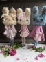 Picture of Bunny Blythe "Pinks" - ooak by Letty Worley wearing Alice's Tears Fashion 