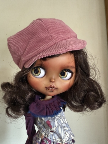 Picture of "Vega" Custom Stock Blythe Doll - by Blue Mountain Blythes wearing WinterFog
