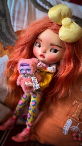 Picture of "CLOVER" - Custom Authentic NEO Blythe Doll (Takara) by SplatterGirl