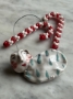 Picture of Cloudy Night Smiles  - ooak pottery ornament by Julie Whitmore 