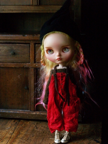 Picture of Ruby Blooms –Special Overalls Set  by Alice's Tears 