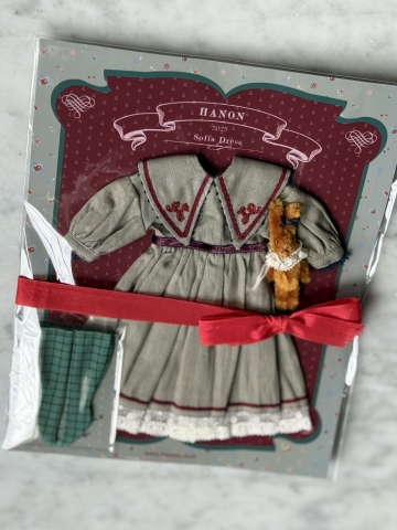 Picture of  "Sofia Embroidered Dress & Bunny Set" Shadow Hue - by Hanon 