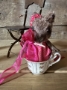 Picture of Rose Bud Tea Bunny  –6" ooak character by Blue Ridge   
