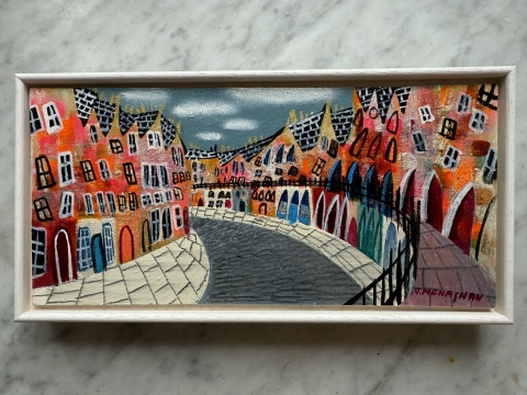 Picture of "Just Down Victoria Street" - 12x6 original art by Nikki Monaghan