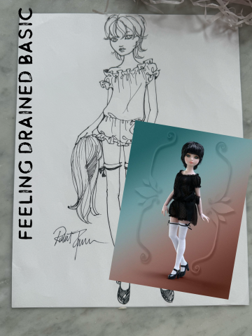 Picture of "Feeling Drained  - Basic" - Original Ellowyne Art - by Robert Tonner 