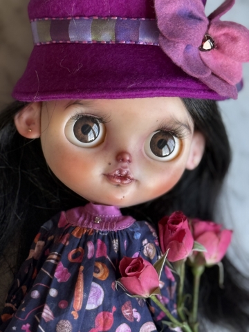 Picture of "Poppy" - Custom STOCK Blythe Doll by Blue Mountain Blythes  