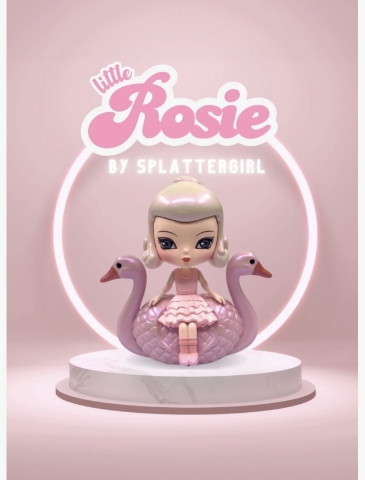 Picture of Little Rosie Art Toy by SplatterGirlUK - Wonderland of Play - SALE - only 2 still available