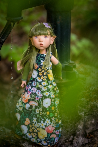 Picture of LAST ONE -  ELF SPOON "ELIA" - LE 19 SPRING 2026 SPOONS Collection - 42cm/16.5" BJD by Zwergnase -Exclusive Bonus - Pre-Order 