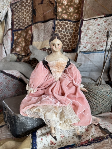 Picture of Rosalindea 12" OOAK  - by Nicol Sayre Folk Dolls  - SALE 
