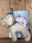 Picture of "Grand Party Pet " - ooak soft sculpture dog  by Letty Worley 