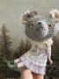 Picture of Teddy Blythe "Clarice Grey" - ooak by Letty Worley wearing Moshi Moshi and more...
