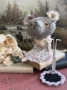 Picture of Teddy Blythe "Clarice Grey" - ooak by Letty Worley wearing Moshi Moshi and more...